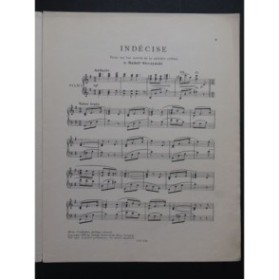 SIECZYNSKI Rudolf Indécise Piano 1915