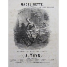 THYS A. Madelinette Chant Piano ca1840