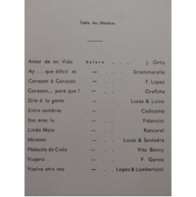 Boleros Album 12 pièces pour Piano Accordéon 1949