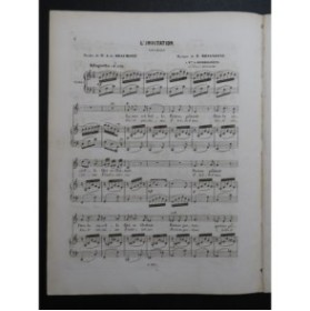BESANZONI F. L'Invitation Chant Piano ca1850