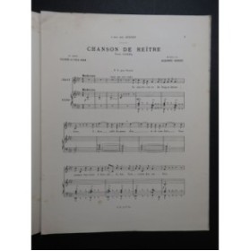 GEORGES Alexandre Chanson de Reître Chant Piano ca1900