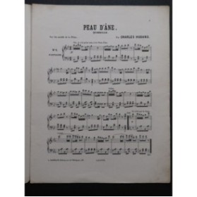 HUBANS Charles Peau d'Âne Piano ca1880