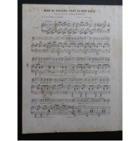 HOCMELLE Edmond Rien au Hazard, tout au Bon Dieu ! Chant Piano ca1850
