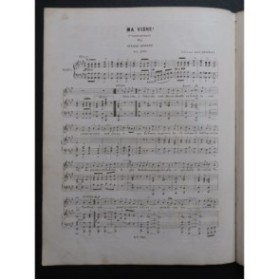 DUPONT Pierre Ma Vigne Chant Piano ca1845