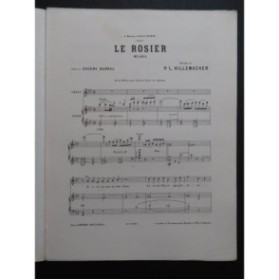 HILLEMACHER P. L. Le Rosier Chant Piano 1885