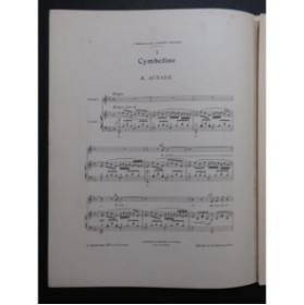 VIDAL Paul Cymbeline Chant Piano 1912