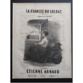 ARNAUD Étienne La Fiancée du Soldat Nanteuil Chant Piano ca1858