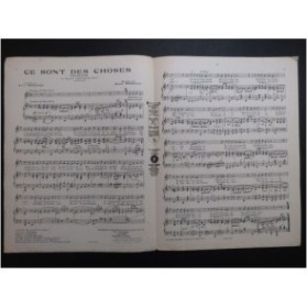 MORETTI Raoul Ce sont des Choses Chant Piano 1924