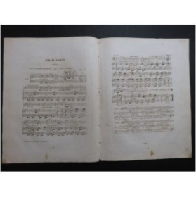 MASINI F. Sur la Lagune Chant Piano 1843