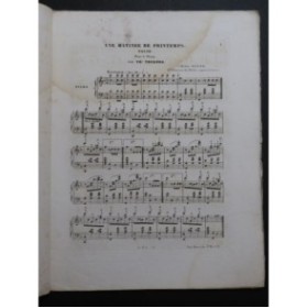 THURNER Théodore Une matinée de Printemps Piano ca1860