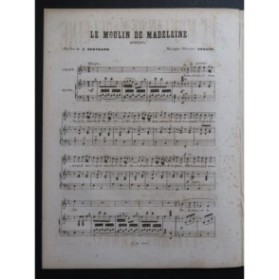 ARNAUD Étienne Le Moulin de Madeleine Nanteuil Chant Piano ca1860
