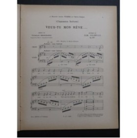 FILIPPUCCI Edmond Veux tu mon rêve Chant Piano 1898