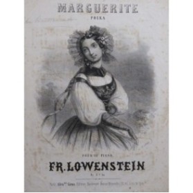 LOWENSTEIN Fr. Marguerite Piano ca1850