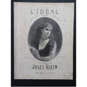 KLEIN Jules L'Idéal Valse Piano 4 mains ca1875