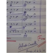 CASELLA Alfredo Nymphs and Shepherds Purcell Manuscrit Orchestre 1915