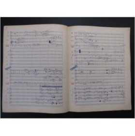 CASELLA Alfredo Nymphs and Shepherds Purcell Manuscrit Orchestre 1915