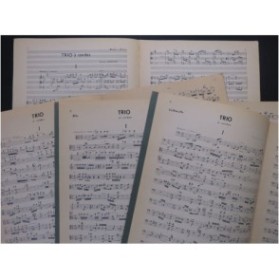 CASANOVA André Trio à cordes op 25 Violon Alto Violoncelle 1966
