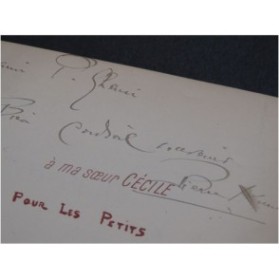 KUNC Pierre Chanson de Grand Père Dédicace Chant Piano 1905