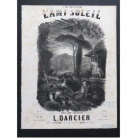 DARCIER L. L'Ami Soleil Nanteuil Chant Piano ca1850
