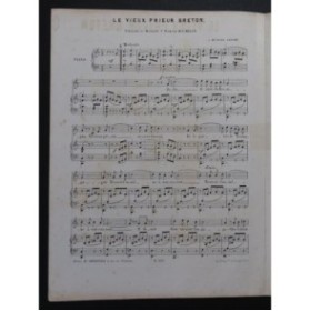 HOCMELLE Edmond Le vieux prieur Breton Chant Piano ca1850
