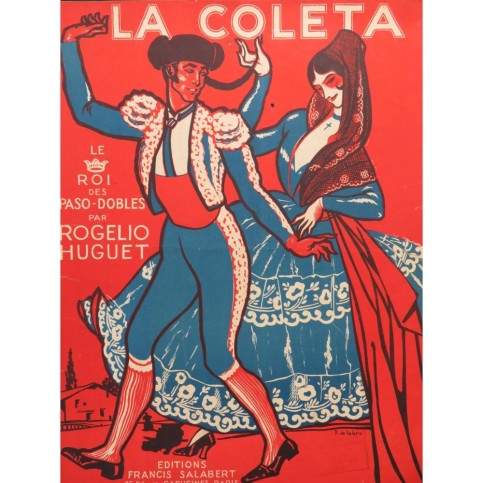 HUGUET Rogelio La Coleta Piano 1921