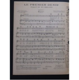 KERNELL William Le premier désir Chant Piano 1929