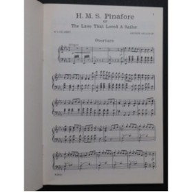 SULLIVAN Arthur H. M. S. Pinafore Opéra Chant Piano