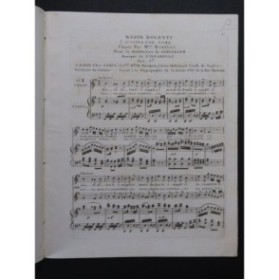 ZINGARELLI N. A. Meste Dolenti Chant Piano 1811