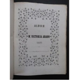 ARAGO Victoria Album Chant Piano 1851