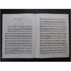 SACCHINI Antonio Air d'Oedipe Chant Clavecin ca1787