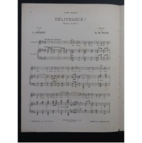 WIDOR Ch. M. Délivrance Chant Piano 1916