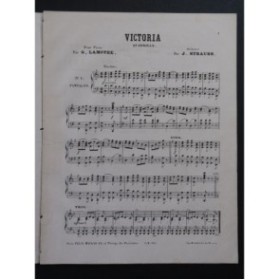 LAMOTHE Georges Victoria Piano ca1870