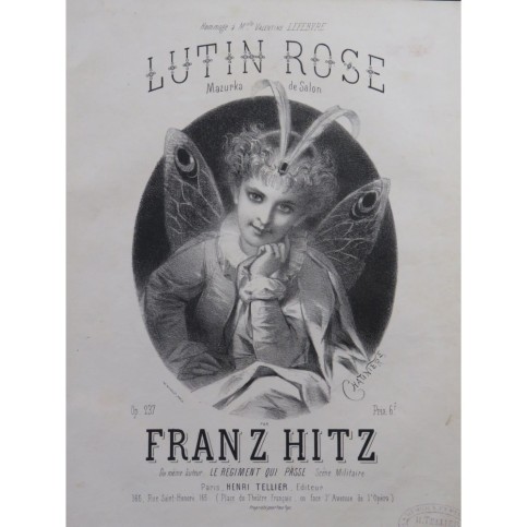 HITZ Franz Lutin Rose Piano 1877