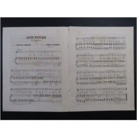 SCHUMANN Robert Lotus Mystique Chant Piano ca1890