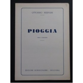 RESPIGHI Ottorino Pioggia Chant Piano