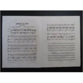 ABADIE Louis Attisez le feu Chant Piano ca1860