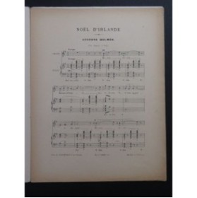 HOLMÈS Augusta Noël d'Irlande Chant Piano 1897