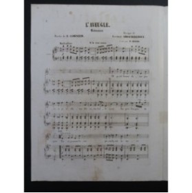 AMOURDEDIEU Casimir L'Aveugle Chant Piano ca1850