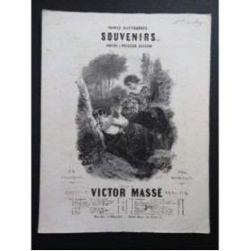 MASSÉ Victor Souvenirs Chant Piano ca1850