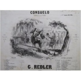 REDLER G. Consuelo Quadrille Piano 4 mains ca1850