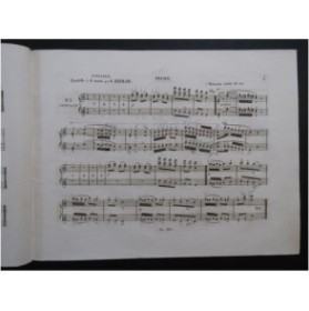REDLER G. Consuelo Quadrille Piano 4 mains ca1850