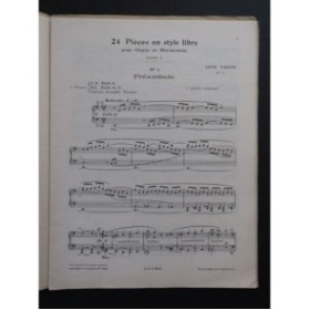 VIERNE Louis 24 Pièces en style libre I Orgue ou Harmonium 1946