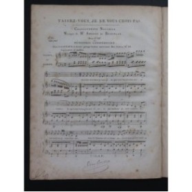 DE BEAUPLAN Amédée Taisez-vous Chant Piano ou Harpe ca1820