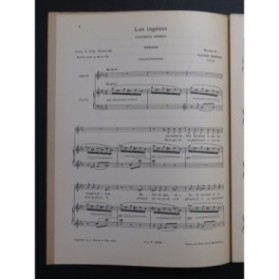 DEBUSSY Claude Fêtes Galantes 2e Recueil Chant Piano 1950