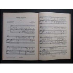 DEBUSSY Claude Fêtes Galantes 2e Recueil Chant Piano 1950