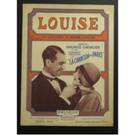 WHITING Richard A. Louise Maurice Chevalier Chant Piano 1929