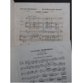 DE BÉRIOT FAUCONIER La Gazza Ladra Rossini Piano Violon ca1855