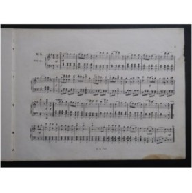 STRAUSS La Vie Parisienne Offenbach Quadrille Piano ca1866