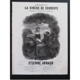 ARNAUD Étienne La Sirène de Sorrente Nanteuil Chant Piano 1847