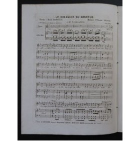 ARNAUD Étienne Le Dimanche du Sonneur Chant Piano 1847